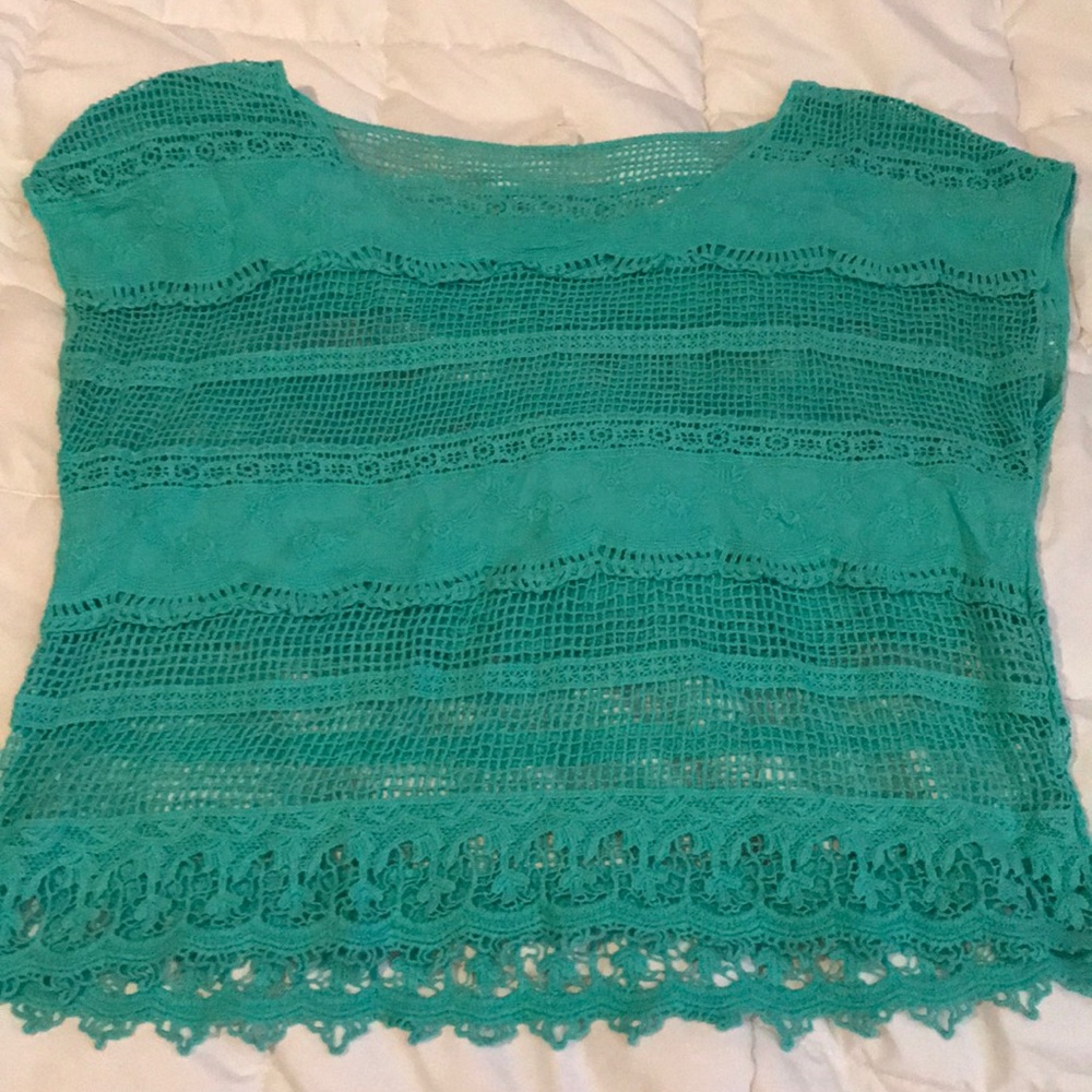 Teal summer top